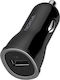 Nokia Car Charger Black Total Intensity 1A with a Port USB