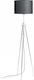 Rendl Light Studio Gardette Floor Floor Lamp H157.4xW30cm. with Socket for Bulb E27 Black