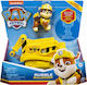 Spin Master Miniature Toy Paw Patrol Rubble Bulldozer Vehicle with Pup for 3+ Years