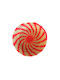 Wicker Decorative Platter Woven Moroccan Tray Red-Natural 42x8cm Red 42x42x8cm