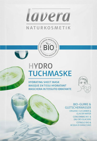 Lavera Hydrating Sheet with Organic Cucumber & Glacier Water Sheet Mask