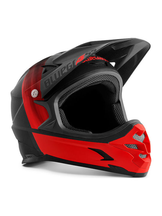 Bluegrass Intox Volles Gesicht Fahrradhelm Abfahrtslauf Black/Red/White Matt