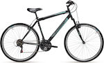 Clermont Stylous 28" 2020 Μαύρο Ποδήλατο Trekking με 18 Ταχύτητες