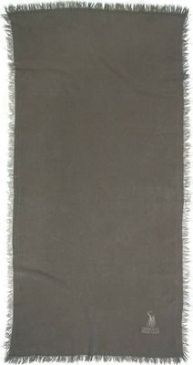 Greenwich Polo Club 3510 Beach Towel Brown with Fringes 170x90cm.