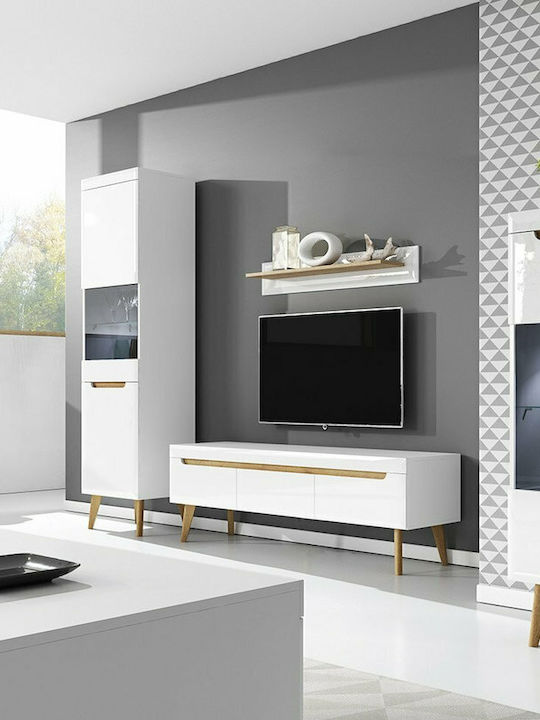 Suport TV din Lemn Molto Alb L107xW40xH50cm