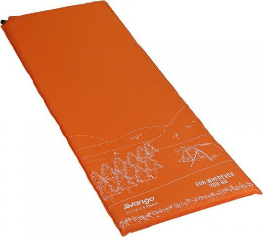 Vango Dreamer 5 Self-Inflating Single Camping Sleeping Mat 183x63cm Thickness 5cm in Orange color