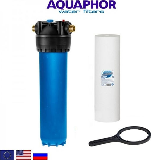 Aquaphor Wasserfiltrationssystem Zentrale Versorgung / Unter der Spüle Durchmesser 1'' mit Ersatzfilter Aquaphor PP 5 μm 11413