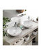 Cerastyle Zero Countertop Sink Porcelain 46x46x13.5cm White