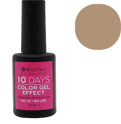 Bioshev Professional 10 Days Color Gel Effect Gloss Βερνίκι Νυχιών Μακράς Διαρκείας Μπεζ 007 11ml