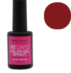Bioshev Professional 10 Days Color Gel Effect Gloss Βερνίκι Νυχιών Μακράς Διαρκείας Μπορντό 009 11ml