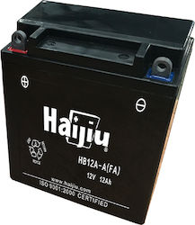 HaiJiu Motorradbatterie HB12A-A-FA mit Kapazität 12Ah