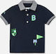 Mayoral Kids Polo Short Sleeve Navy Blue