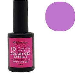 Bioshev Professional 10 Days Color Gel Effect Gloss Nail Polish Long Wearing Lilac 209 11ml