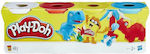 Hasbro Play-Doh 4 Βαζάκια Πλαστελίνης Super Color για 3+ Ετών, (Διάφορα Χρώματα,4 ανά Συσκευασία) 1τμχ