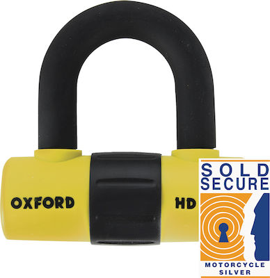 Oxford HD Max Motorcycle Disc Brake Lock in Yellow GL5076