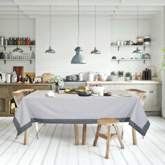 Das Home Τραπεζομάντηλο Βαμβακερό 0599 Γκρι 140x240εκ.