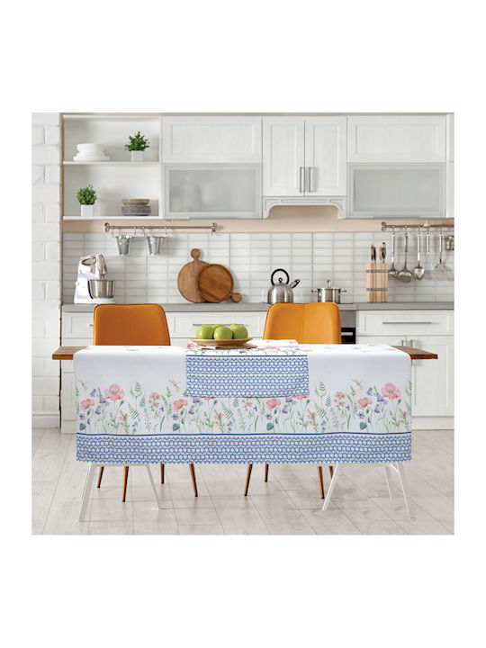 Das Home Ράνερ 0597 Λευκό, Μπλε, Ροζ 40x150εκ.