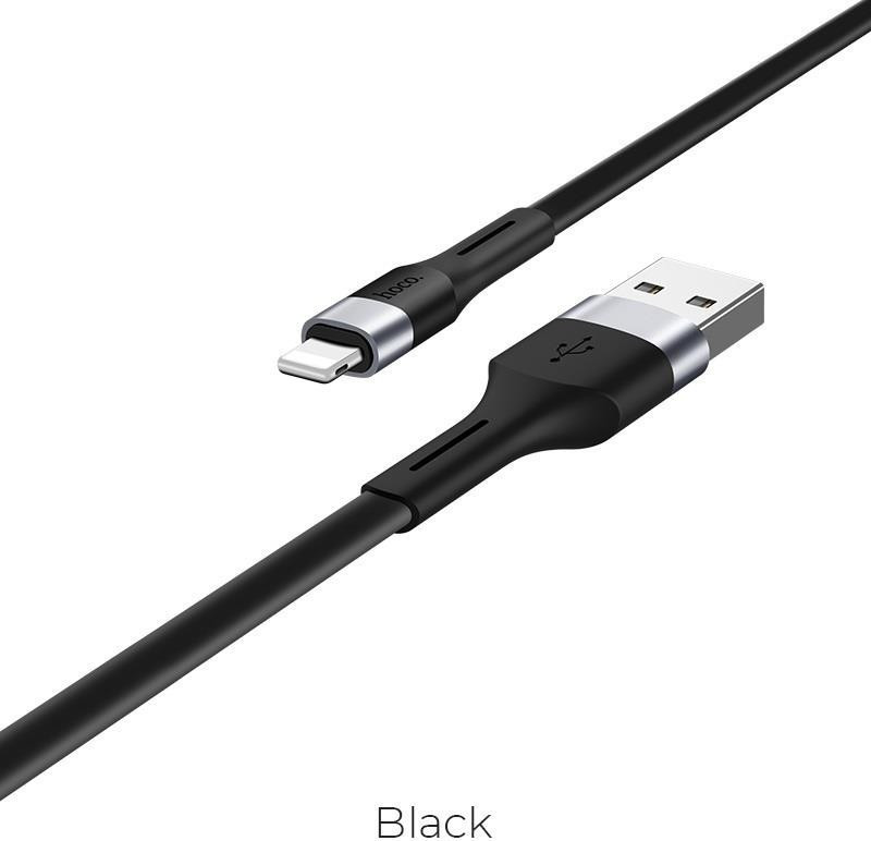 Hoco Flat USB to Lightning Cable Μαύρο 1m (HCX34LB) Skroutz.gr