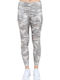 Camo Print 7/8 Täglich Frauen Gekürzt Leggings Silber