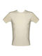 Men's Undershirt Short-sleeved in Beige Color