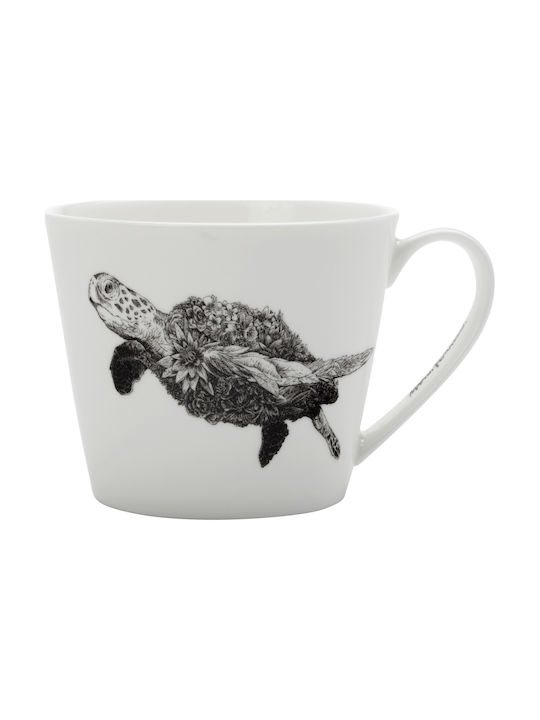 Maxwell & Williams Green Sea Turtle Tasse Keramik Weiß 450ml 1Stück