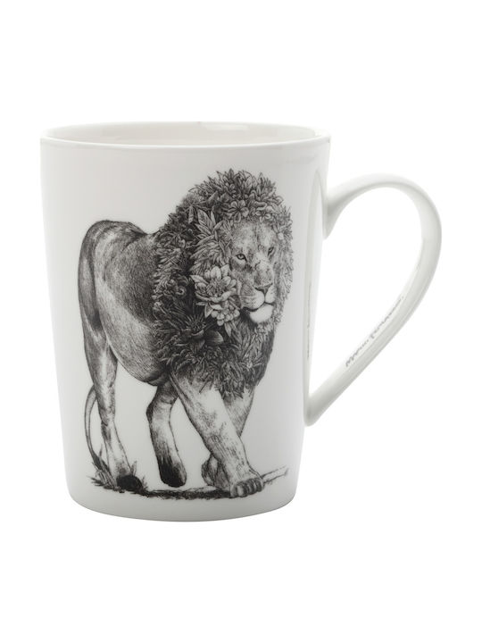 Maxwell & Williams African Lion Tasse Keramik Weiß 450ml 1Stück