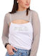 Aerin Women's Athletic Blouse Long Sleeve White