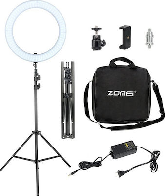 Zomei LED Ring Light Ring Light 45cm with Tripod Floor and Mobile Holder