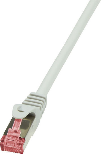 LogiLink S/FTP Cat.6 (Gigabit) Καλώδιο Δικτύου Ethernet 10m Γκρι