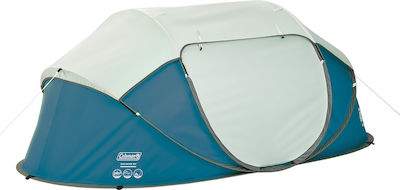 Coleman Galiano 2 Automatic Camping Tent Pop Up Blue 3 Seasons for 2 People 230x165x90cm