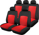 Car Cover Set 9pcs Polyester Red