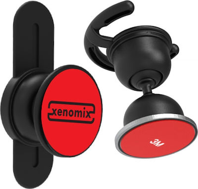 Xenomix Mobile Phone Holder and Tablet Car with Adjustable Hooks Black