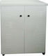 Shoe Cabinet Metallic Galvanized with 5 Shelves 80x36x106cm