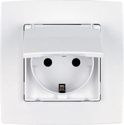 Elmark City Single Power Socket White