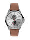 Hugo Boss Skymaster Watch Chronograph Battery with Brown Leather Strap