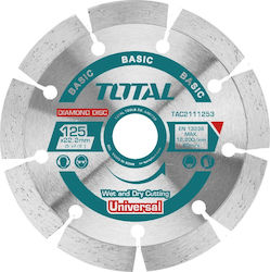 Total Διαμαντόδισκος Universal 125x22.2mm Disc de tăiere Materiale de construcție 125mm 1buc