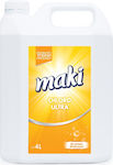 Επαγγελματική Maki Chloro Ultra Χλωρίνη σε Υγρή Μορφή με Άρωμα Λεμόνι 4lt