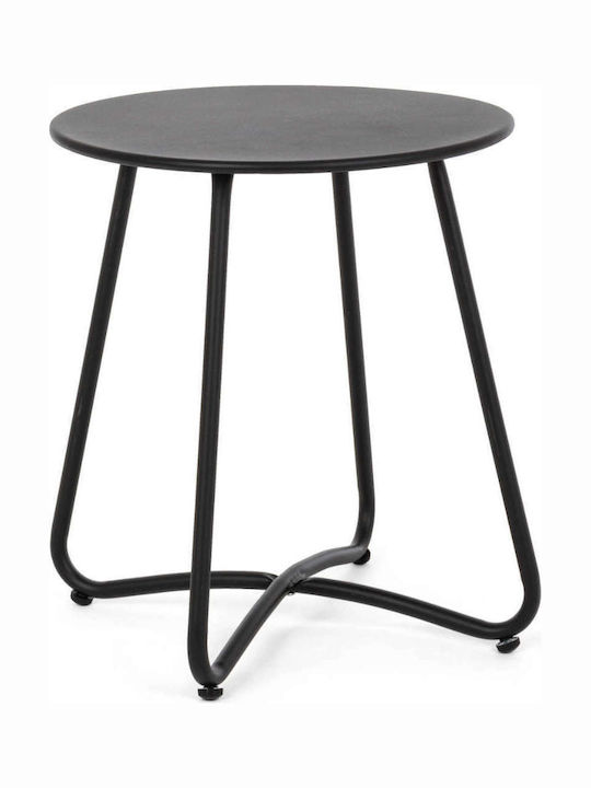 Tisch für kleine Außenbereiche Stabil Wissant Schwarz 40x40x45cm