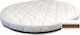 IngVart Mattress Crib Small Oval with Coconut Fiber & Latex 60cmx70cmx5cm