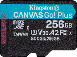 Kingston Canvas Go! Plus microSDXC 256GB Clasa 10 U3 V30 A2 UHS-I