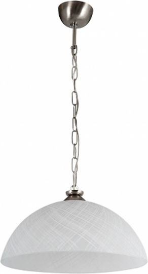 ARlight Hängelampe Weiß Glocke mit Fassung E27 36cm.