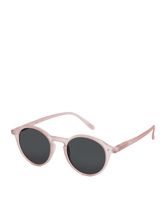 Izipizi D Sun Sunglasses with Pink Plastic Frame and Black Lens