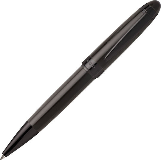 Hugo Boss Icon Pen Ballpoint with Blue Ink Grey