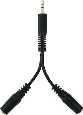 Belkin Μετατροπέας 3.5mm male σε 3.5mm 2x female (F3Y121bt0.1M)