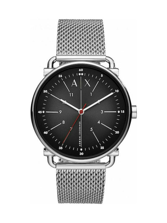 Armani Exchange Rocco Watch Battery with Silver Metal Bracelet