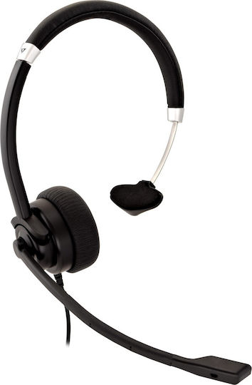 V7 HU411 On Ear Multimedia Headphone with Microphone USB-A