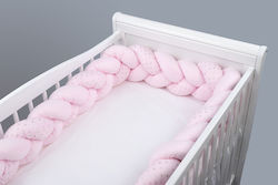 Tuttolina Dots Crib Bumpers Braided Inside Pink...