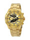 Invicta S1 Rally Uhr Chronograph Batterie mit Gold Metallarmband