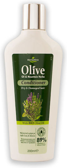 Madis Herbolive Olive Oil & Mountain Herbs Балсам За Коса За Укрепване На Обем 200ml