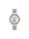 Cerruti Rosara Crystals Watch with Silver Metal Bracelet